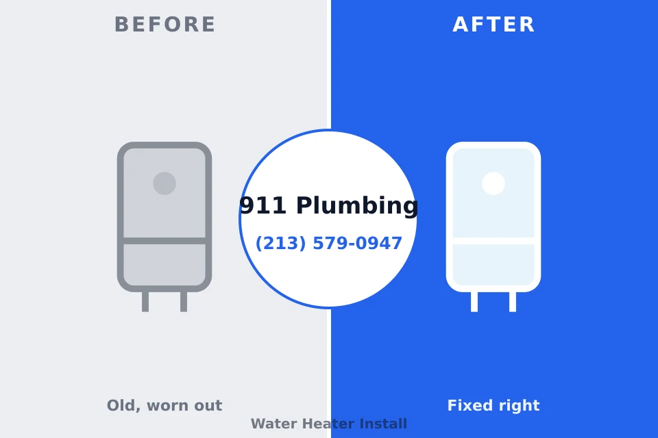 Before and after: plumbing company Savanna, IL
